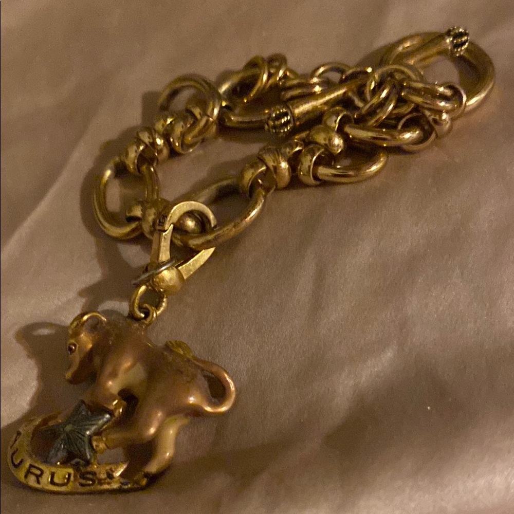 Juicy Couture Gold Byzantine Charm Bracelet